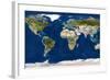 Whole Earth Map-PLANETOBSERVER-Framed Premium Photographic Print