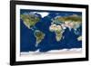 Whole Earth Map-PLANETOBSERVER-Framed Photographic Print