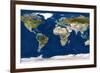 Whole Earth Map-PLANETOBSERVER-Framed Photographic Print