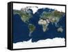 Whole Earth, Satellite Image-PLANETOBSERVER-Framed Stretched Canvas