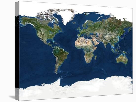 Whole Earth, Satellite Image-PLANETOBSERVER-Stretched Canvas