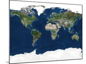 Whole Earth, Satellite Image-PLANETOBSERVER-Mounted Photographic Print