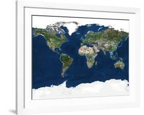 Whole Earth, Satellite Image-PLANETOBSERVER-Framed Photographic Print