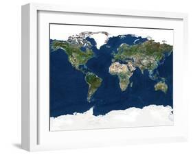 Whole Earth, Satellite Image-PLANETOBSERVER-Framed Photographic Print