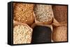 Whole Grains, Oats, Flax, Poppy, Wheatgerm, Granola, Sunflower Seeds.-Hannamariah-Framed Stretched Canvas