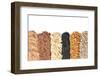 Whole Grains, Oats, Flax, Poppy, Wheatgerm, Granola, Sunflower Seeds.-Hannamariah-Framed Photographic Print