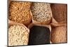 Whole Grains, Oats, Flax, Poppy, Wheatgerm, Granola, Sunflower Seeds.-Hannamariah-Mounted Photographic Print