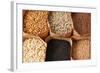 Whole Grains, Oats, Flax, Poppy, Wheatgerm, Granola, Sunflower Seeds.-Hannamariah-Framed Photographic Print