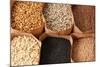 Whole Grains, Oats, Flax, Poppy, Wheatgerm, Granola, Sunflower Seeds.-Hannamariah-Mounted Photographic Print