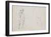 Whole-Length Study of a Small Boy with Faint Studies of His Face and His Left Leg Seen from the Bac-Camille Pissarro-Framed Giclee Print