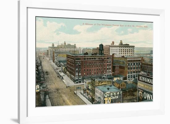 Wholesale District, Omaha, Nebraska-null-Framed Premium Giclee Print