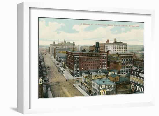 Wholesale District, Omaha, Nebraska-null-Framed Art Print