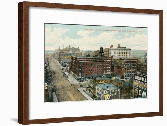 Wholesale District, Omaha, Nebraska-null-Framed Art Print