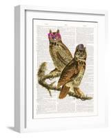 Whoo Are You Looking At ?-Christopher James-Framed Art Print