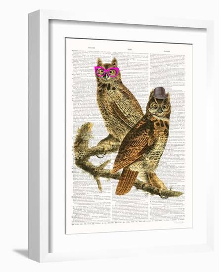 Whoo Are You Looking At ?-Christopher James-Framed Art Print