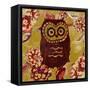 Whoo's That Owl 1-Bella Dos Santos-Framed Stretched Canvas