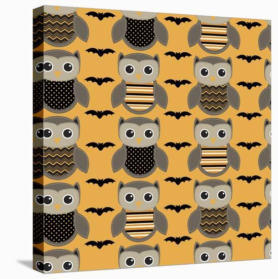 Whoos Batty-Joanne Paynter Design-Stretched Canvas