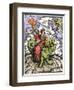 Whore of Babylon Riding the Seven-Headed Dragon-null-Framed Giclee Print