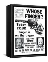 Whose Finger? Today Your Finger is on the Trigger-null-Framed Stretched Canvas