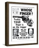 Whose Finger? Today Your Finger is on the Trigger-null-Framed Photographic Print