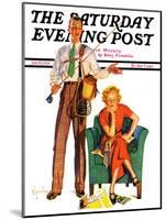 "Whose Vacation?," Saturday Evening Post Cover, July 25, 1936-R.J. Cavaliere-Mounted Giclee Print
