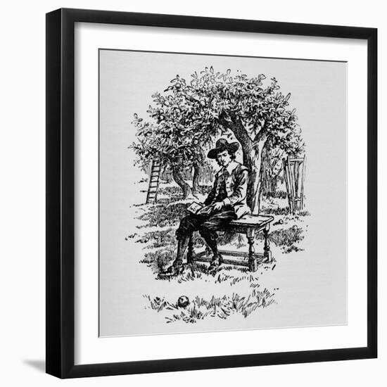 Why an Apple Falls, C1918-null-Framed Giclee Print