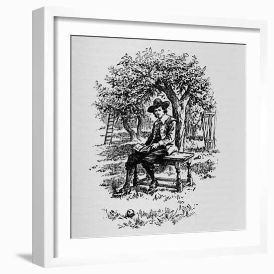 Why an Apple Falls, C1918-null-Framed Giclee Print