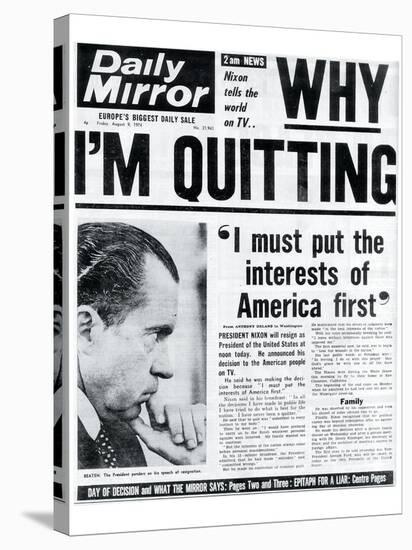 Why I'M Quitting, I Must Put the Interests of America First-null-Stretched Canvas