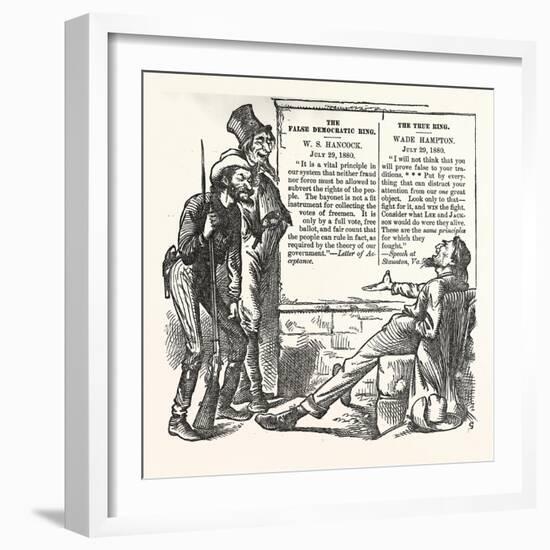 Why Laugh. 1880, USA, America, Politics, Political, Politic, Campaign, Patriotic-null-Framed Giclee Print