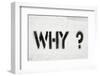 Why Question-Yury Zap-Framed Photographic Print