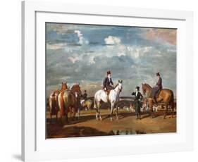 Why Weren't You Out Yesterday?-Alfred James Munnings-Framed Art Print