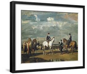 Why Weren't You Out Yesterday?-Sir Alfred Munnings-Framed Premium Giclee Print