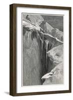 Whymper Climbs the Matterhorn-null-Framed Art Print