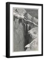 Whymper Climbs the Matterhorn-null-Framed Art Print