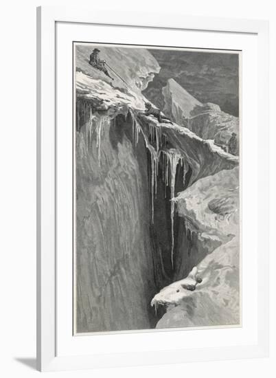 Whymper Climbs the Matterhorn-null-Framed Art Print