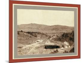 Wi-Wi-La-Kah-Ta Canon. Old Hotel, New Bath House, Hotel Minnekahta and Battle Mt. in Background-John C. H. Grabill-Mounted Giclee Print