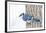 Wichita County, Texas. Blue Jay, Cyanocitta Cristata, Feeding in Snow-Larry Ditto-Framed Photographic Print