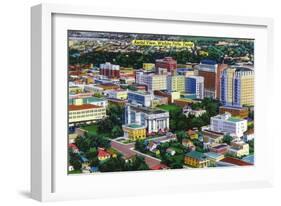 Wichita Falls, Texas - Aerial View of the City, c.1952-Lantern Press-Framed Art Print