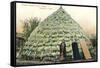 Wichita Indian Grass House-null-Framed Stretched Canvas