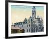 Wichita, Kansas - Central Fire Station and City Hall Exterior View-Lantern Press-Framed Art Print