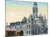 Wichita, Kansas - Central Fire Station and City Hall Exterior View-Lantern Press-Mounted Art Print