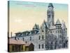 Wichita, Kansas - Central Fire Station and City Hall Exterior View-Lantern Press-Stretched Canvas