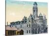 Wichita, Kansas - Central Fire Station and City Hall Exterior View-Lantern Press-Stretched Canvas