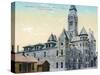 Wichita, Kansas - Central Fire Station and City Hall Exterior View-Lantern Press-Stretched Canvas