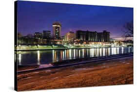 Wichita, Kansas - Downtown-benkrut-Stretched Canvas