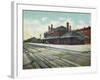 Wichita, Kansas - Exterior View of Rock Island Train Depot-Lantern Press-Framed Art Print