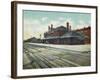 Wichita, Kansas - Exterior View of Rock Island Train Depot-Lantern Press-Framed Art Print