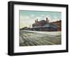 Wichita, Kansas - Exterior View of Rock Island Train Depot-Lantern Press-Framed Art Print