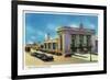 Wichita, Kansas - Exterior View of Union Station-Lantern Press-Framed Premium Giclee Print