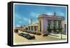 Wichita, Kansas - Exterior View of Union Station-Lantern Press-Framed Stretched Canvas